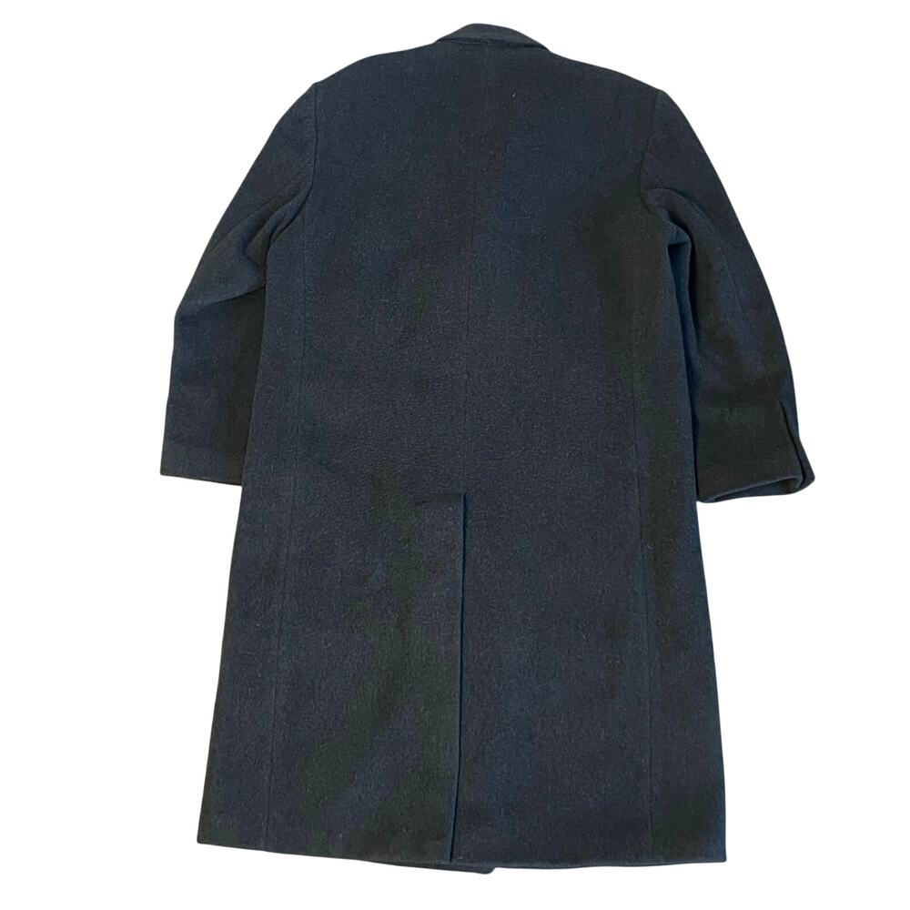 Ron Chereskin Double Breasted Overcoat Dark Gray Wool Cashmere Blend - Picture 2 of 11